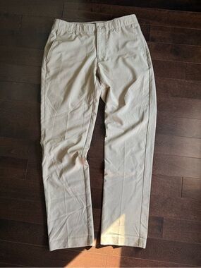 Ben Hogan Slim Fit Golf Casual Khaki Stretch Tan Pants 30x30 Beige